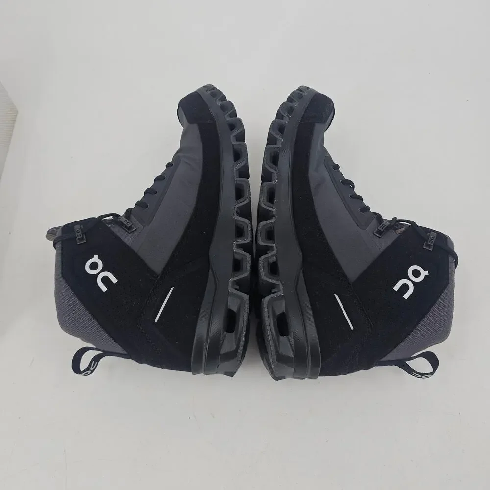 NEW On Running Cloudridge Sneaker Hiking Boot Eclipse Black Mens 7.5 W 9.5